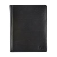 Schrijfmap Maverick All Black A5 inclusief schrijfblok leer zwart - thumbnail