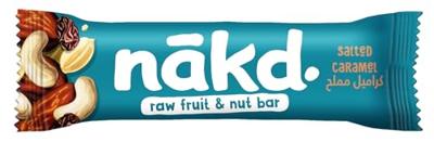 Nakd Salted Caramel, reep van 35 g, pak van 18 stuks