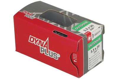 Dynaplus Unischroef/Spaanplaatschroef Ar-Coating Platkop Voldraad Torx TX15 3.5X20 | 200 stuks - 0281.08.17001