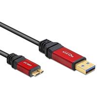 Delock 82762 Kabel USB 3.0 Type-A male > USB 3.0 Type Micro-B male 3 m Premium - thumbnail