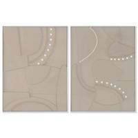 Schilderij Home ESPRIT Beige Modern Stads 62 x 4,5 x 82 cm (2 Stuks) - thumbnail