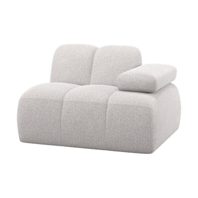 Woood Mojo 1-zits bank arm rechts bouclé Ecru Melange