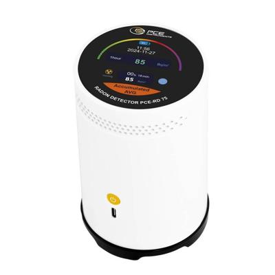 PCE Instruments PCE-RD 75 Radonmeter Met datalogger Kalibratie Fabrieksstandaard (zonder certificaat)