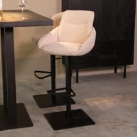 LABEL51 Barkruk 'Beauty' Bouclé, kleur Naturel (zithoogte 56-82cm) - thumbnail