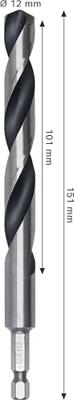 Bosch Accessoires Metaalboor HSS PointTeQ | 12.0 mm - 2608577885