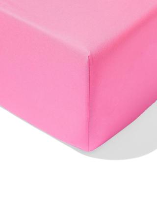 HEMA Hoeslaken 160x200cm zacht katoen felroze (felroze)