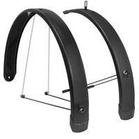 Eurofender spatbordset Tempo Square 28" 58mm mat zwart - thumbnail