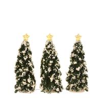 Luville General Snowy Conifer with lights 3 pieces - thumbnail