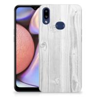 Samsung Galaxy A10s Bumper Hoesje White Wood - thumbnail