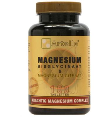 Artelle Magnesium bisglycinaat & citraat 100 Tabletten