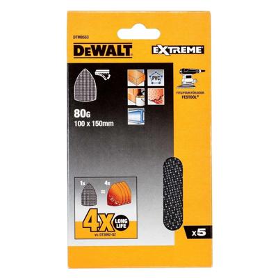 DeWALT DTM8553 Mesh Schuurgaas Delta 100x150mm K80 VE=5
