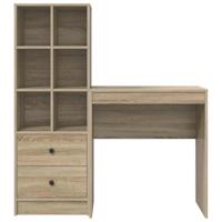Bureau met lade 2 pcs Sonoma Eiken - thumbnail
