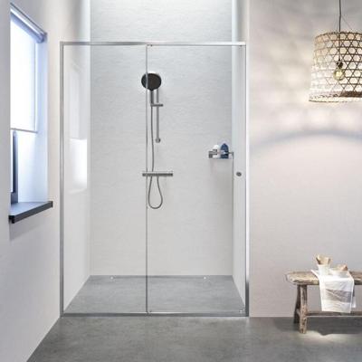 Sealskin Contour Schuifdeur voor Nis 140x200 cm 6mm Helderglas RVS