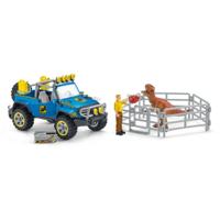 Schleich Off-road voertuig met dino wachtpost - thumbnail