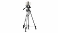 Cullmann Cullmann Alpha 2500 mobile - Stativ Ministatief Werkhoogte: 63 - 165 cm Zilver, Zwart 3D-panhead, Incl. tas, Incl. zwengel - thumbnail