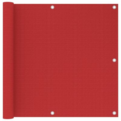 VidaXL Balkonscherm 90x300 cm hdpe rood VidaXL Balkonscherm 90x300 cm hdpe rood