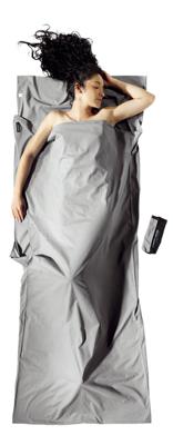 Cocoon Travel Sheet Insect Shield 100% Cotton Lakenzak Grey