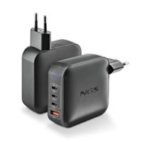 NGS Bud 165 W, ultrasnelle wandlader met 4 poorten, 3 USB-C(PD3.1 & PPS), 1 USB-A (QC 3.0, 30 W), compact en draagbaar voor smartphones, tablets, laptops, vuurvaste GAN-materialen, gelijktijdig - thumbnail