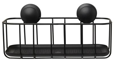 HEMA Douchemandje met zuignappen zwart (zwart)