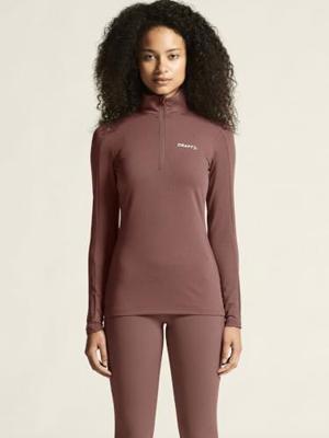 Craft Gain Midlayer Shirt Dames Rose Brown S Craft Gain Midlayer Shirt Dames Rose Brown S