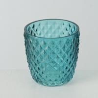 Boltze Home Theelichthouder set a 4st ø7xh7cm blauw - thumbnail
