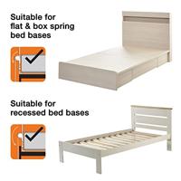 Dreambaby Nicole Bed Barriere - Bedden en platte bedden - meten van 150 cm breed en 50 cm hoog - grijs - thumbnail
