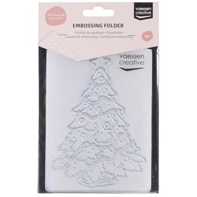Vaessen Creative • embossing folder kerstboom groot