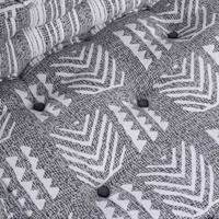 VidaXL Modulair bank grijze print 70 x 70 x 56 cm stof - thumbnail
