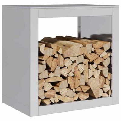 VidaXL Haardhoutrek 60x40x60 cm gegalvaniseerd staal VidaXL Haardhoutrek 60x40x60 cm gegalvaniseerd staal