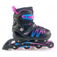 Alert inline skates maat 31-34 roze/blauw/zwart - thumbnail