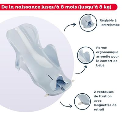 THERMOBABY Badkussen Daphne - Blauwe bloem