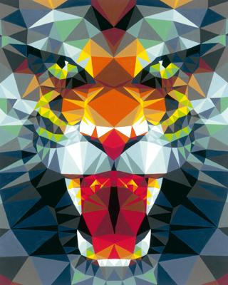 Ravensburger creart schilderen op nummer - polygon tijger Ravensburger creart schilderen op nummer - polygon tijger