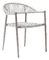 Woood Yellow tuinstoel Lichtgrijs - thumbnail