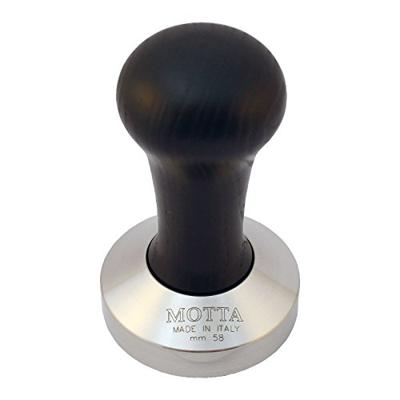 Motta koffie tamper - 58 mm - RVS / zwart