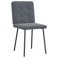 Eetkamerstoelen 2 st fluweel donkergrijs - thumbnail