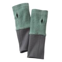 2 in 1 fleece warmers van bio-katoen, zeegras Maat: L 22 cm - thumbnail