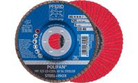 PFERD TOOLS 67660425 PFF 125 CO-COOL 40 SG STEELOX Lamellenschijf Diameter 125 mm Boordiameter 22.23 mm Korrelgrootte (num) 40 Aluminium legering, Legering op - thumbnail