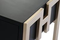 Hoofdtafel DKD Home Decor 150 x 36 x 48 cm Metaal Hout Aluminium - thumbnail