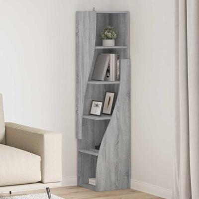 Hoekkast Wit 32x32x140cm Bewerkt hout Hoekkast Wit 32x32x140cm Bewerkt hout