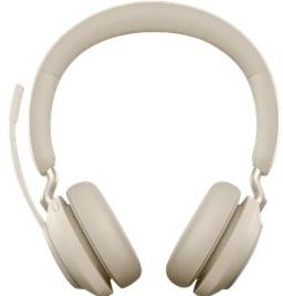 Jabra Evolve2 65 UC Stereo Link380c - draadloze oortelefoon, beige
