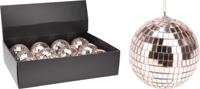 Kerstbal Spiegelbal 12cm rose goud - thumbnail