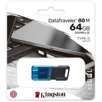 USB stick Kingston Technology DataTraveler 80 Blauw Zwart 64 GB - thumbnail