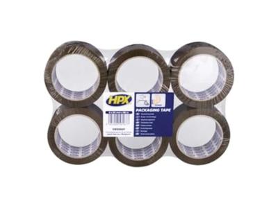 HPX Verpakkingstape flatpack | 6 rollen | Bruin | 50mm x 66m - VB5066P VB5066P HPX Verpakkingstape flatpack | 6 rollen | Bruin | 50mm x 66m - VB5066P VB5066P