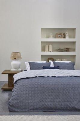 Rivièra Maison Riviera Maison Dekbedovertrek Twisted - Blauw 260x200/220 cm