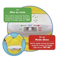 Sprekende muzikale knuffel - Zigeunerspeelgoed - Kleine bruine beer - Verhalenverteller - 28 cm - Bruin Geel Rood - thumbnail