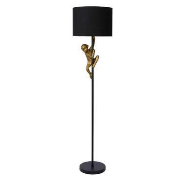 Lucide EXTRAVAGANZA CHIMP - Vloerlamp - Ø 35 cm - 1xE27 - Zwart Lucide EXTRAVAGANZA CHIMP - Vloerlamp - Ø 35 cm - 1xE27 - Zwart