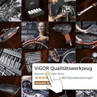 Vigor V1764 Veerarmgrijper met magneet Klauwgrijper - thumbnail