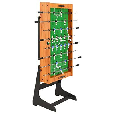 VidaXL Voetbaltafel inklapbaar 121x61x80 cm lichtbruin