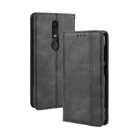 Magnetische Buckle retro Crazy Horse textuur horizontale Flip lederen case voor Nokia 4 2 met houder & kaartsleuven & fotolijstjes (zwart) - thumbnail