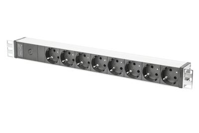 Digitus DN-95410 19 inch Stekkerdoos voor patchkast 1 HE Geaarde contactdoos Zwart Digitus DN-95410 19 inch Stekkerdoos voor patchkast 1 HE Geaarde contactdoos Zwart